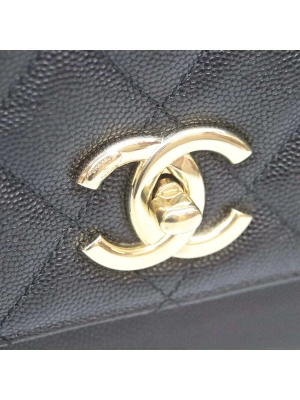 Chanel Black Caviar Gold Business Affinity 2-Way